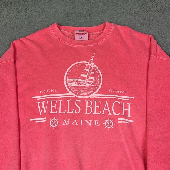 Vintage Wells Beach Maine Crewneck Sweater - Picture 2 of 5